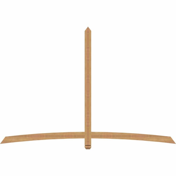 Ekena Millwork Bellingham Timber Gable Bracket, Western Red Cedar, 96"W x 64"H x 1 1/2"D x 3 1/2"F, 16/12 Pitch GBW096X64X0204BEL00SWR - main